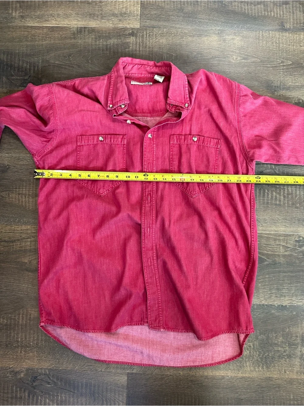 Vintage FieldMaster Red 100% Cotton Button Down Shirt Men’s LT Long Sleeve USA